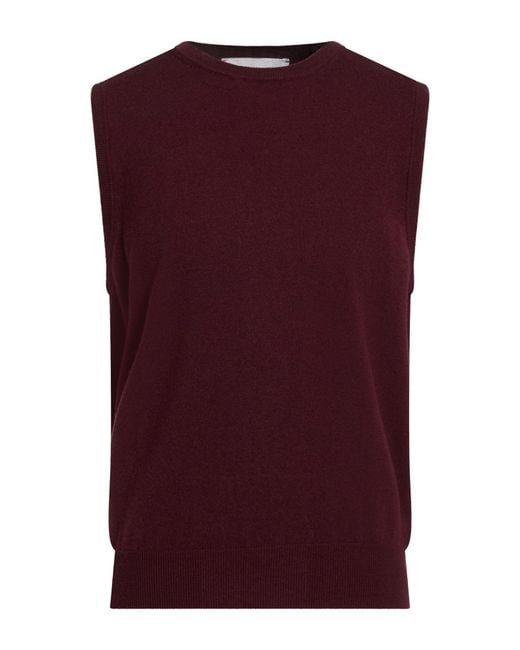 Amaranto Purple Sweater Wool for men