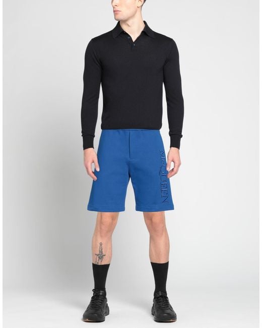 McQueen Blue Shorts & Bermuda Shorts for men