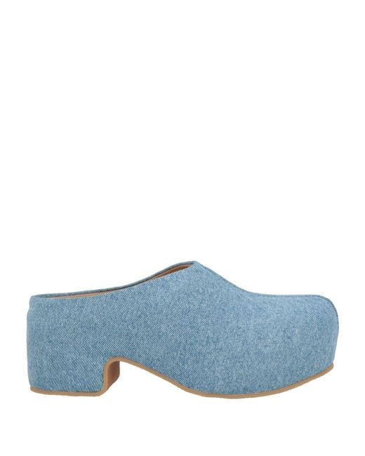Dries Van Noten Blue Mules & Clogs