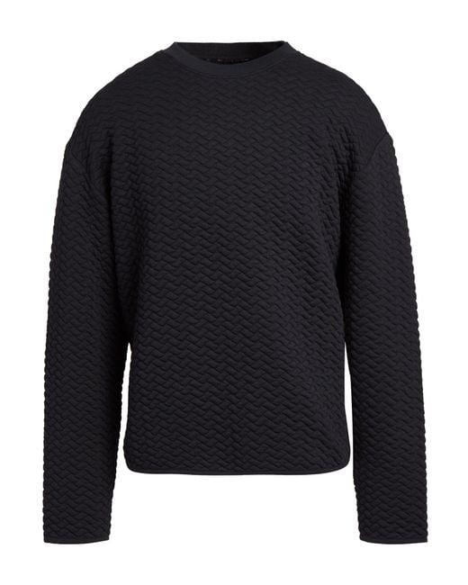 Emporio Armani Blue Sweatshirt Polyester, Cotton, Elastane for men