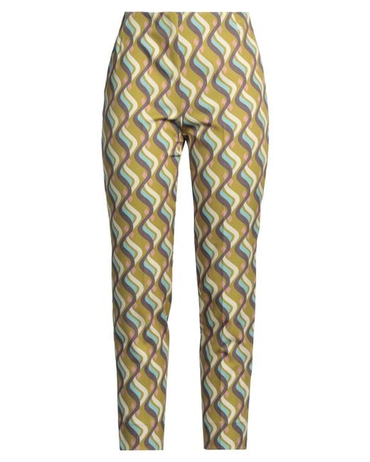 Maliparmi Green Lime Pants Polyester, Elastane