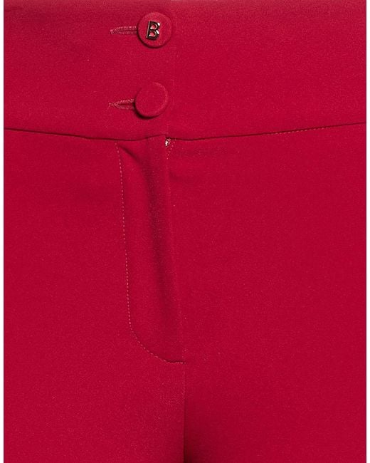 Blugirl Blumarine Red Pants Polyester, Elastane