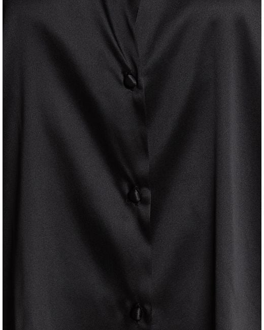 SOLOTRE Black Shirt Silk, Elastane