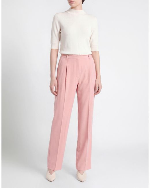 Dries Van Noten Pink Pants Wool