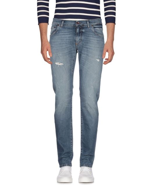 Dolce & Gabbana Blue Jeans Cotton, Elastane for men