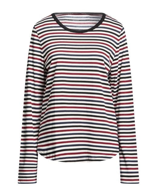 Majestic Filatures Red Burgundy T-Shirt Lyocell, Organic Cotton