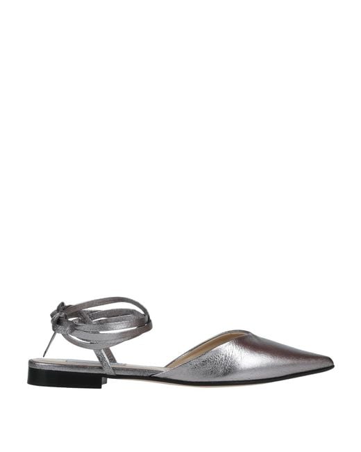 Douuod White Ballet Flats Soft Leather