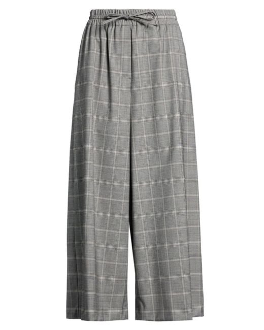 Weekend by Maxmara Gray Pants Virgin Wool, Polyester, Elastane