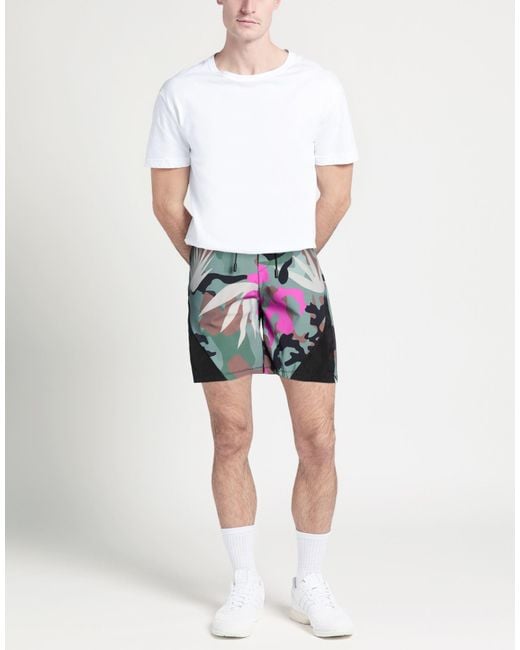 PMDS PREMIUM MOOD DENIM SUPERIOR Green Military Shorts & Bermuda Shorts Polyamide, Elastane for men