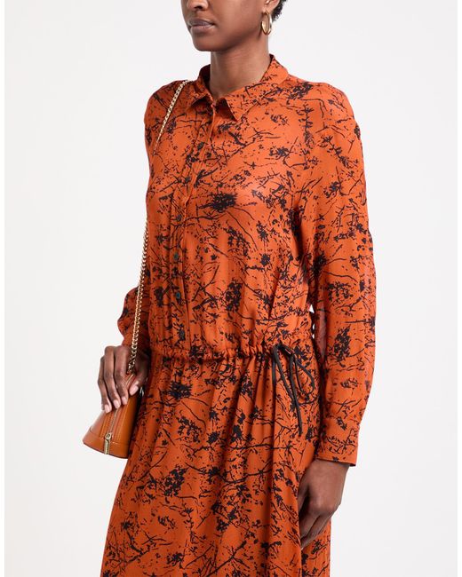 8pm Orange Maxi Dress