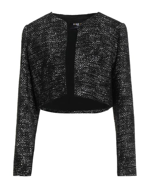 Paule Ka Black Jacket Viscose, Acrylic, Cotton, Polyamide, Wool