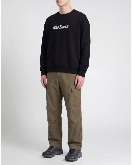 Wild Things Black Sweatshirt Cotton, Polyester, Polyurethane for men
