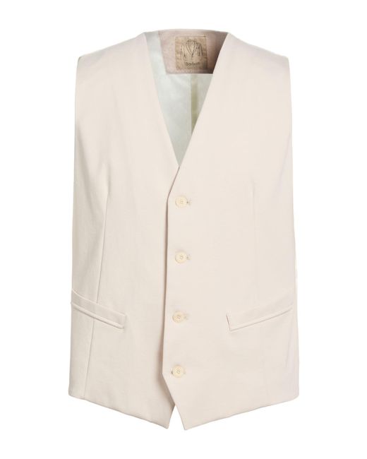 Barbati White Tailored Vest Cotton, Polyamide, Elastane for men