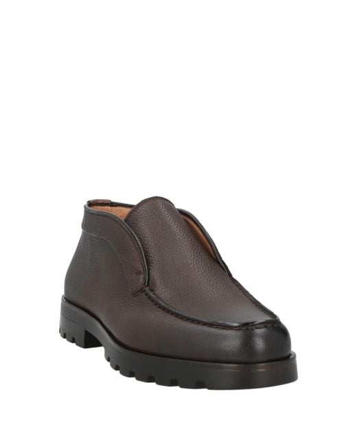 Santoni Brown Ankle Boots