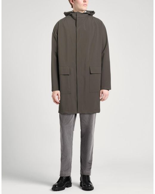 Tagliatore Gray Overcoats & Trench Coats for men