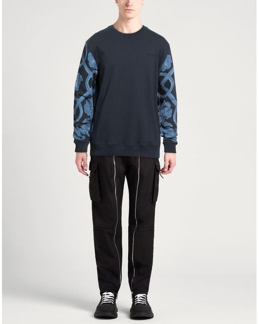 Versace Blue Midnight Sweatshirt Cotton for men