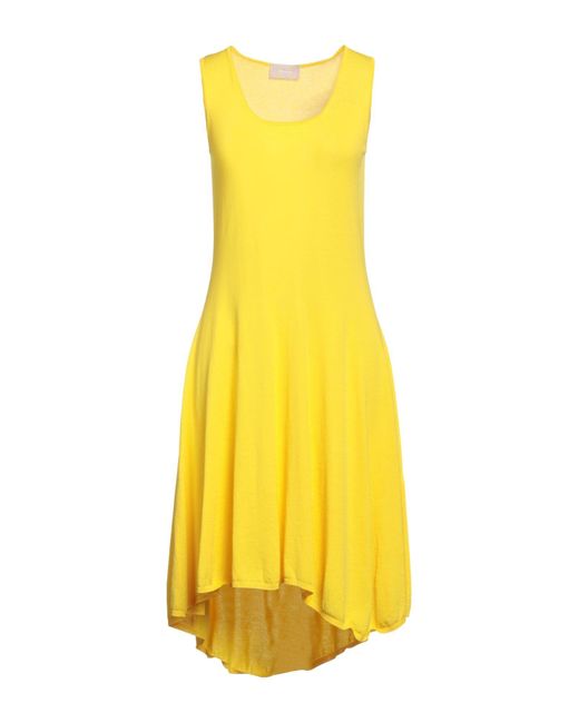Drumohr Yellow Midi Dress