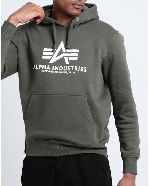 Alpha Industries Gray Sweatshirt for men