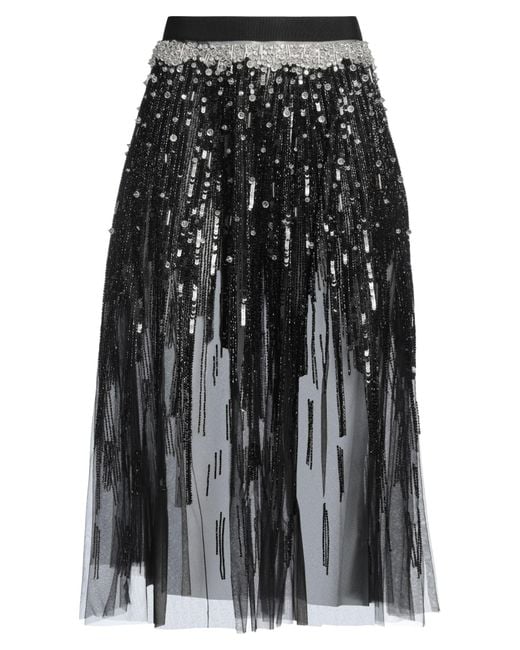 Gonna Midi di Elisabetta Franchi in Gray