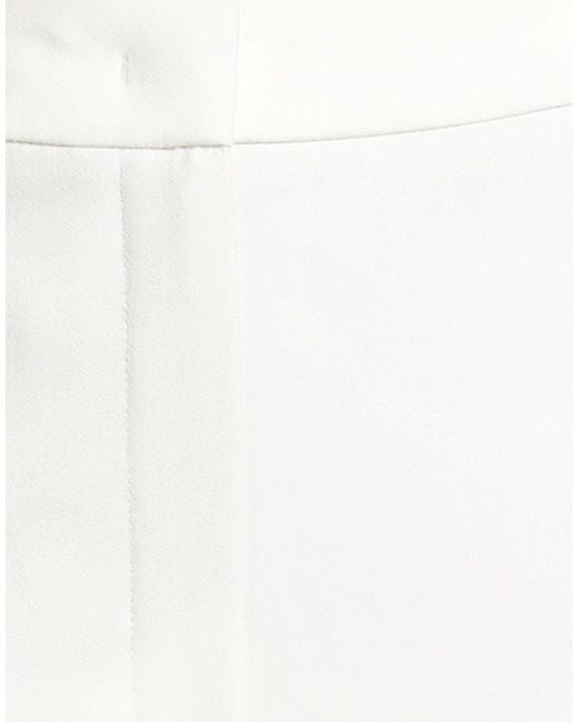 Seductive White Pants Polyester, Viscose, Elastane
