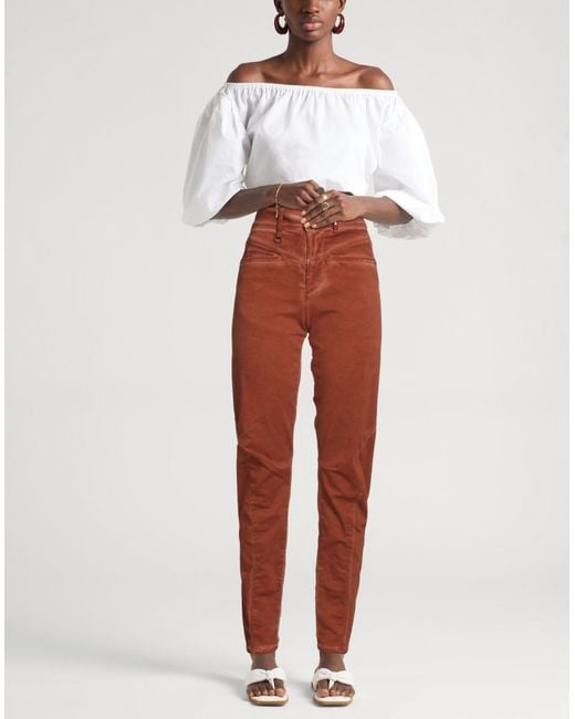 High Red Pants Cotton, Elastane