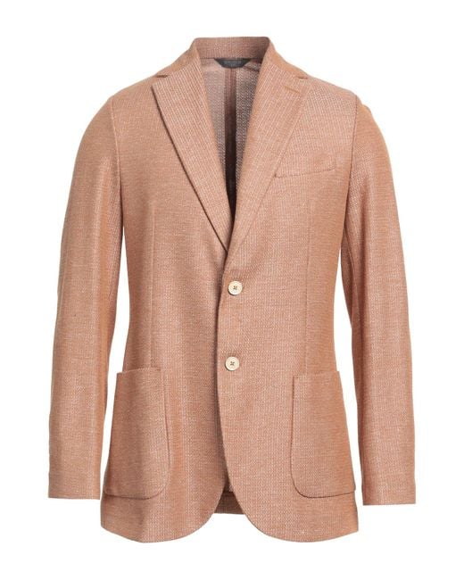 Circolo 1901 Pink Rust Blazer Cotton, Linen for men