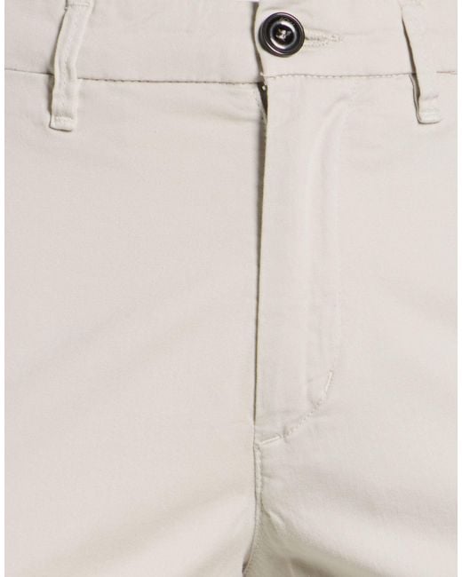 40weft White Light Pants Cotton, Elastane for men