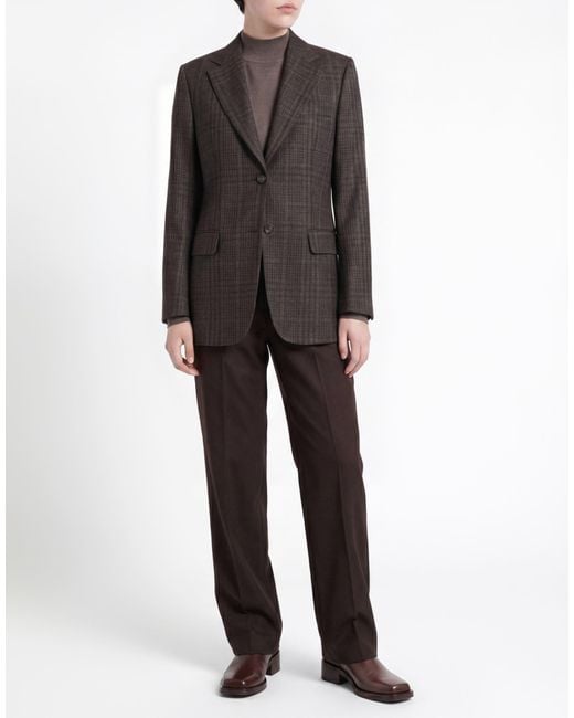 Officine Generale Black Blazer Virgin Wool
