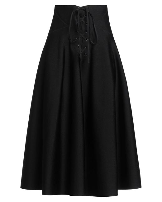 Alaïa Black Midi Skirt