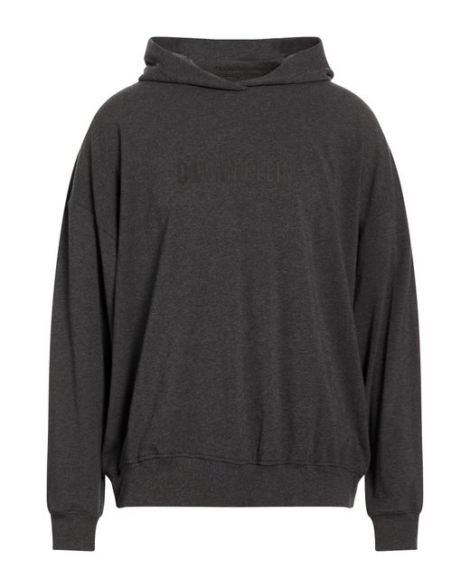 Calvin Klein Gray Sweatshirt Cotton, Elastane for men