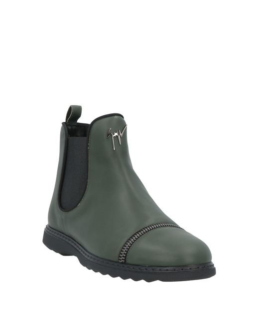 Giuseppe Zanotti Green Ankle Boots for men