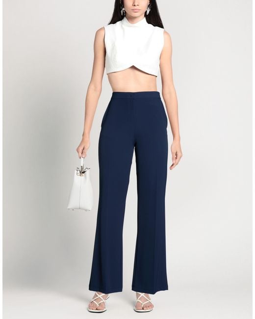 Kaos Blue Pants Polyester, Elastane