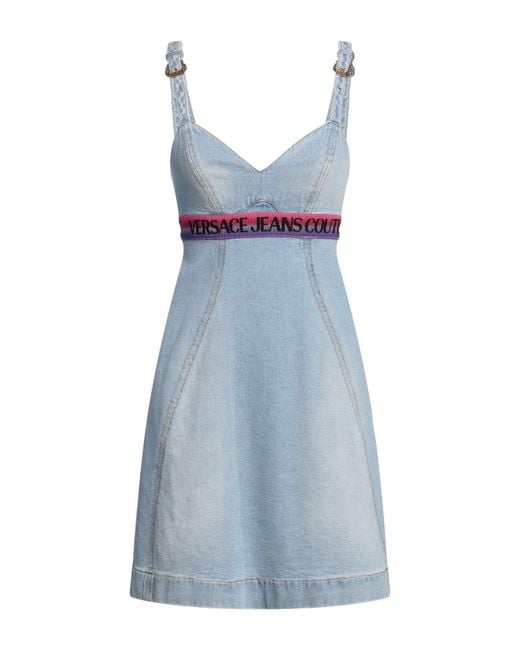Versace Jeans Couture Blue Mini Dress
