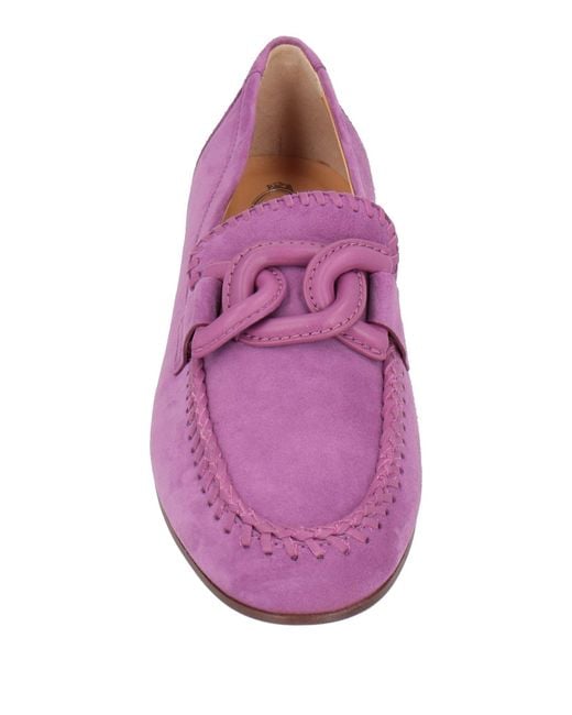 Tod's Purple Loafers