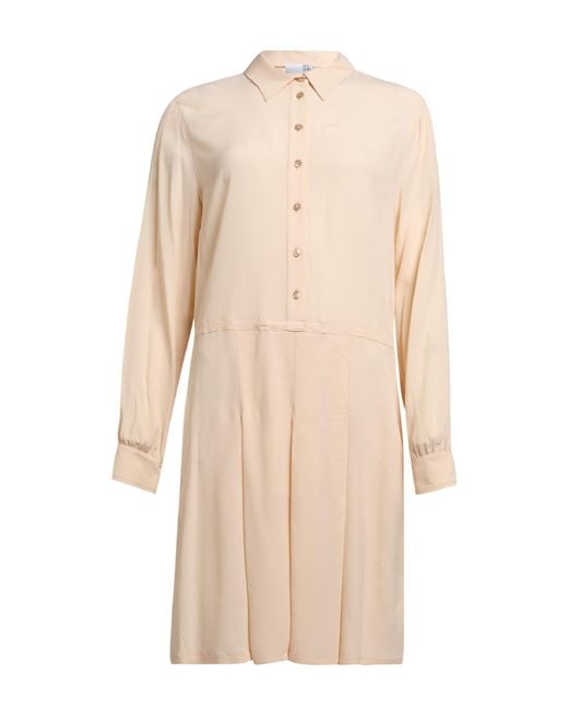 Douuod Natural Ivory Midi Dress Acrylic, Silk