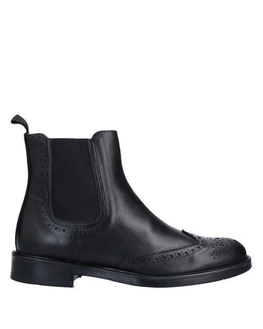 Boemos Black Ankle Boots for men