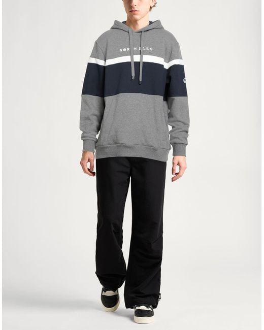 North Sails Gray Sweatshirt Cotton for men