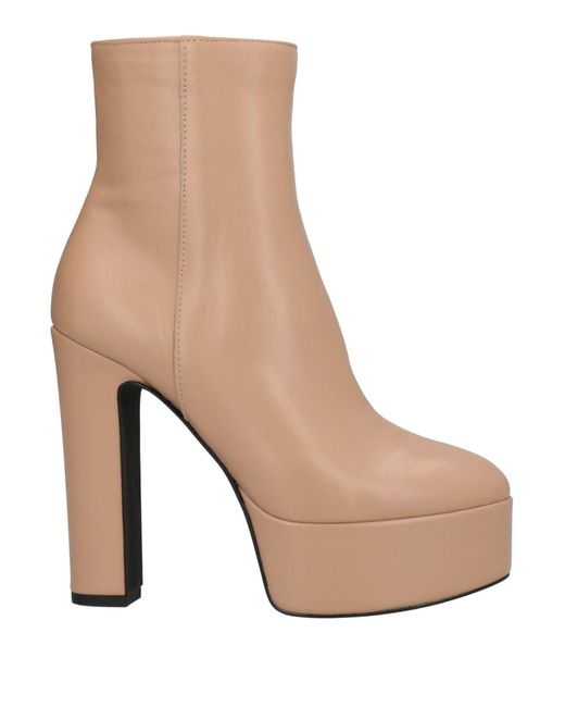 Divine Follie Natural Ankle Boots