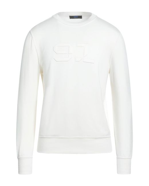Kiton White Knt Sweatshirt Viscose, Elastane for men