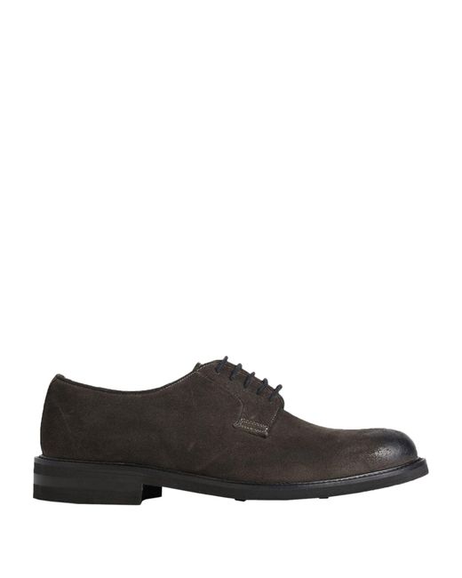 Barba Napoli Gray Lace-up Shoes for men