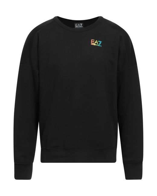 EA7 Black Sweatshirt for men