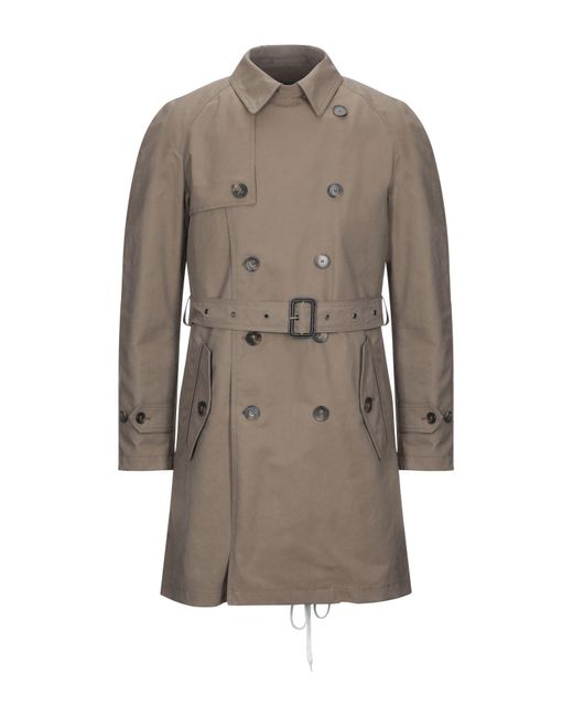 L'IMPERMEABILE Gray Khaki Overcoat & Trench Coat Cotton, Nylon for men