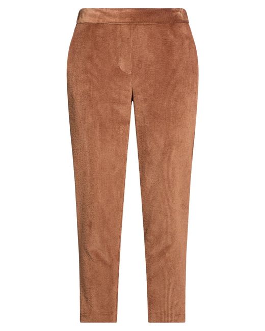 ALESSIA SANTI Brown Pants Polyester, Polyamide, Elastane