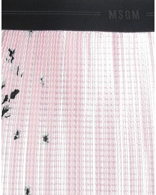 MSGM Pink Midi Skirt Polyester