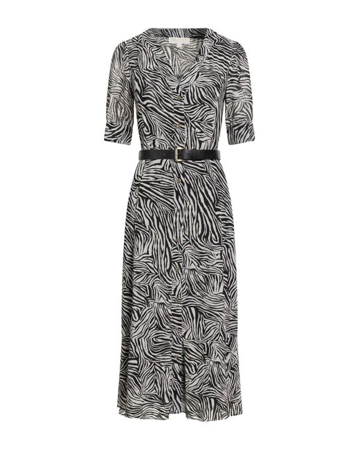 MICHAEL Michael Kors Gray Midi Dress