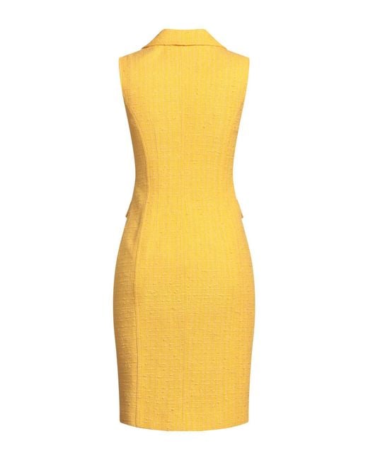 Moschino Yellow Midi Dress
