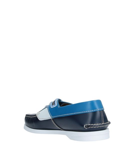 prada blue loafers