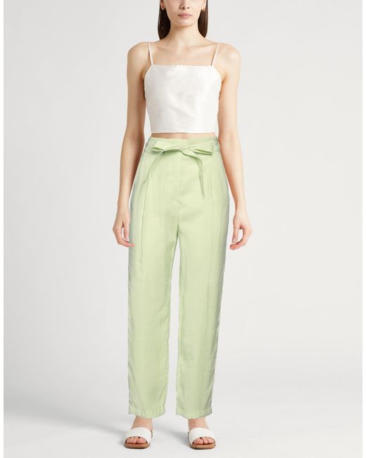 Emporio Armani Green Pants Modal, Polyester
