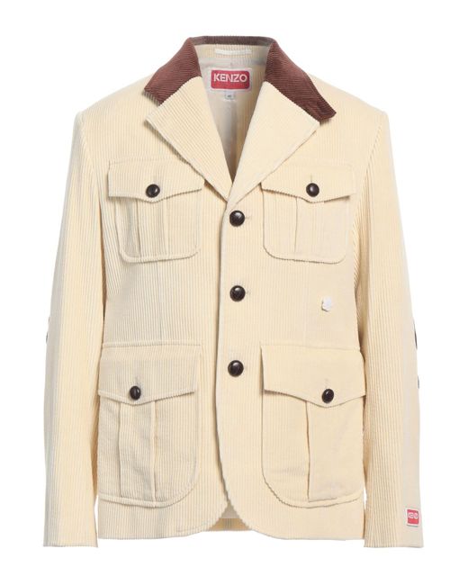 KENZO Natural Blazer Cotton for men