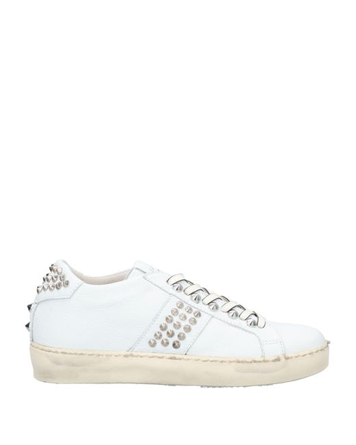 leather crown trainers